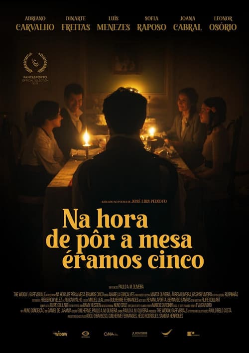 Na hora de pôr a mesa, éramos cinco