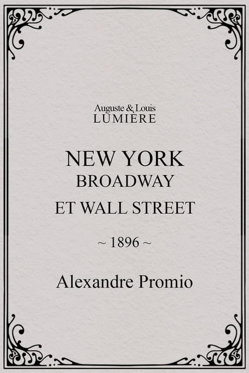 New York, Broadway et Wall Street