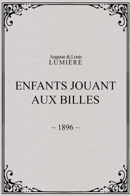 Enfants jouant aux billes